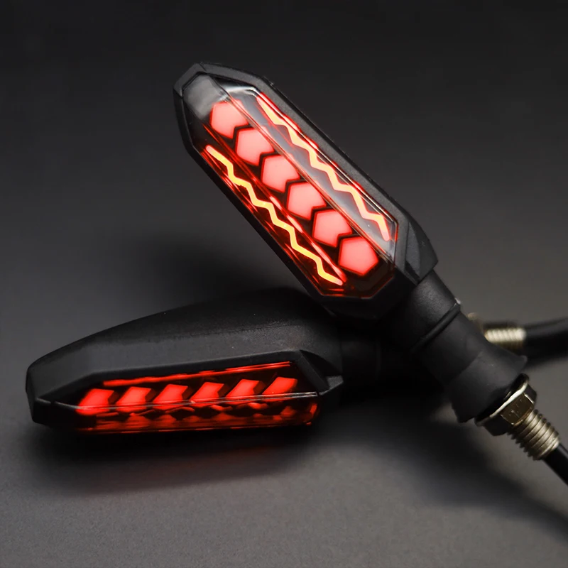 12V Motorcycle LED Turn Signals Universal ABS Flash Indicator Light  For CFMOTO Kymco AK550 Zontes 125 350 Honda MSX125 VFR 800