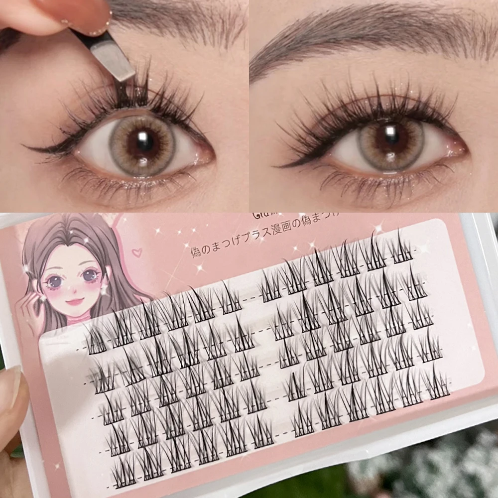 3D Segmented Eyelash Extension DIY Natural Volume Faux Cils Eyelashes Individual 10/20/30D Cluster False Lashes Makeup Tools