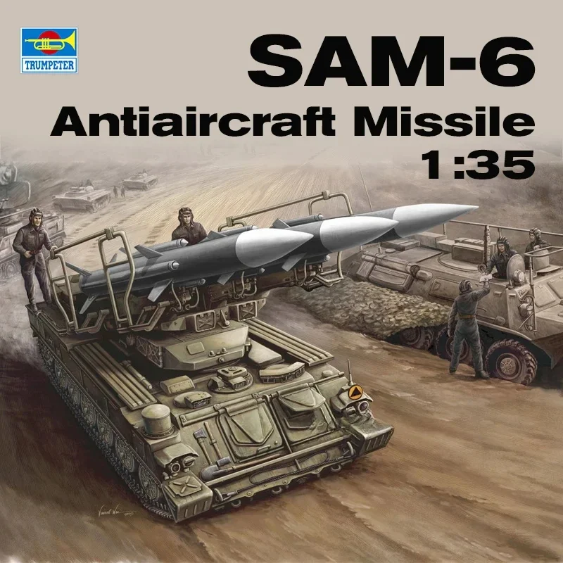 

Trumpeter Plastic Assembled Scale Model Kit 00361 Russia SAM-6 Antiaircraft Missile 1/35 Scale