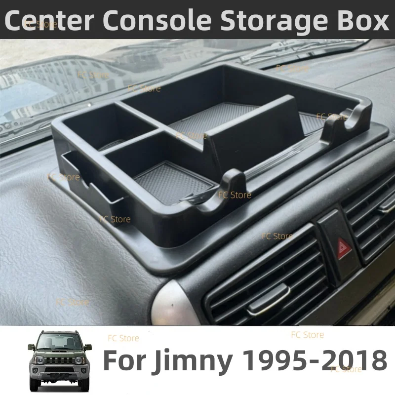 Für Suzuki Jimny 1998-2018 JB33 JB43 Auto Mittelkonsole Armaturenbrett Aufbewahrungsbox Telefonhalterung Innenraum-Zubehör – Detail 1