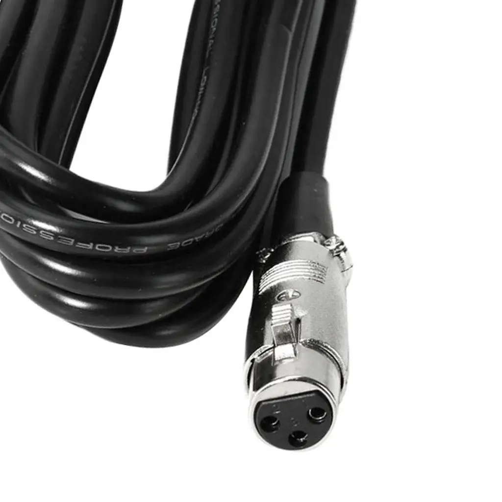 1.6ft Microphone Cable (Mic Cable, XLR Female to TRS Male 3.5)