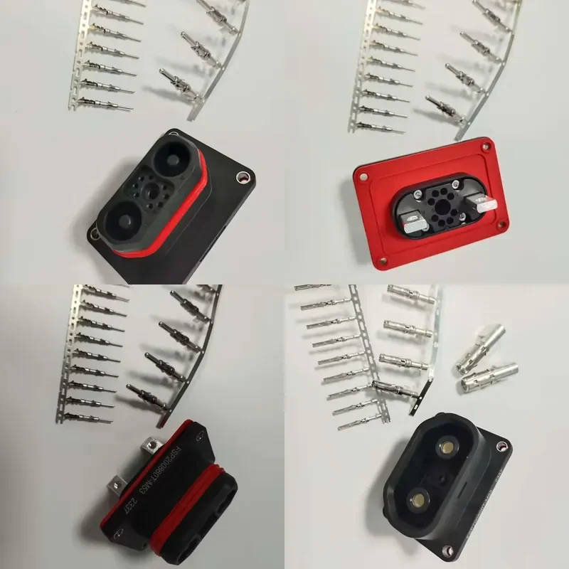 6.0 Hybrid Power Connector 2 + 8 Pin 100A 150A IP67 Waterproof Male Plastic Socket with Accumulator Bus Patch