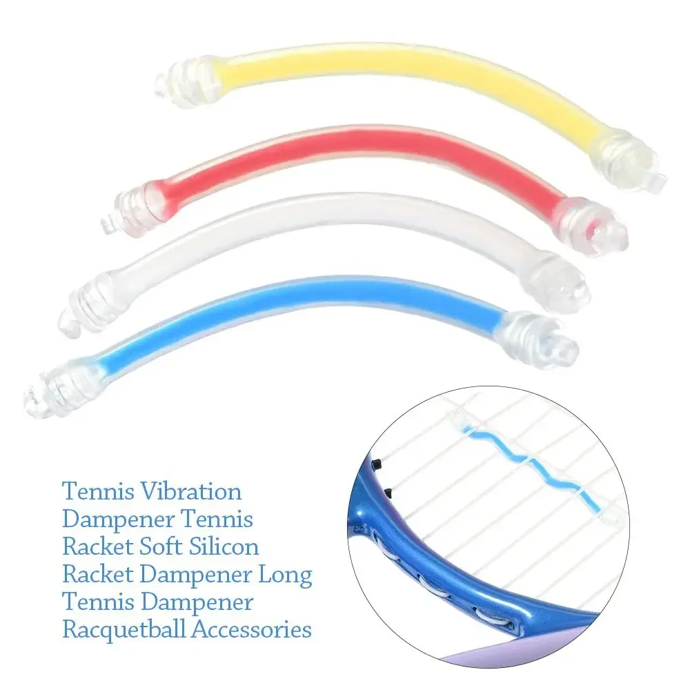 Soft Silicon Tennis Vibration Dampener Long Shockproof Tennis Racket Shock Absorber Racket Dampener Sports Favor