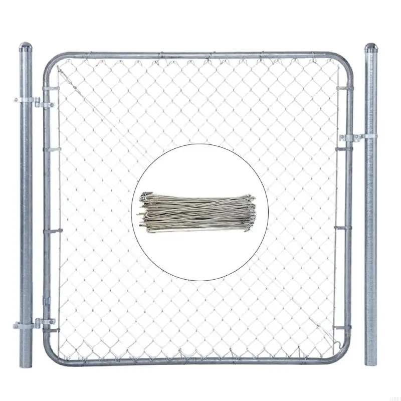 100pack Corrosions Resistant Chain Link Connectors Strong Fence Repair Clip JOMD