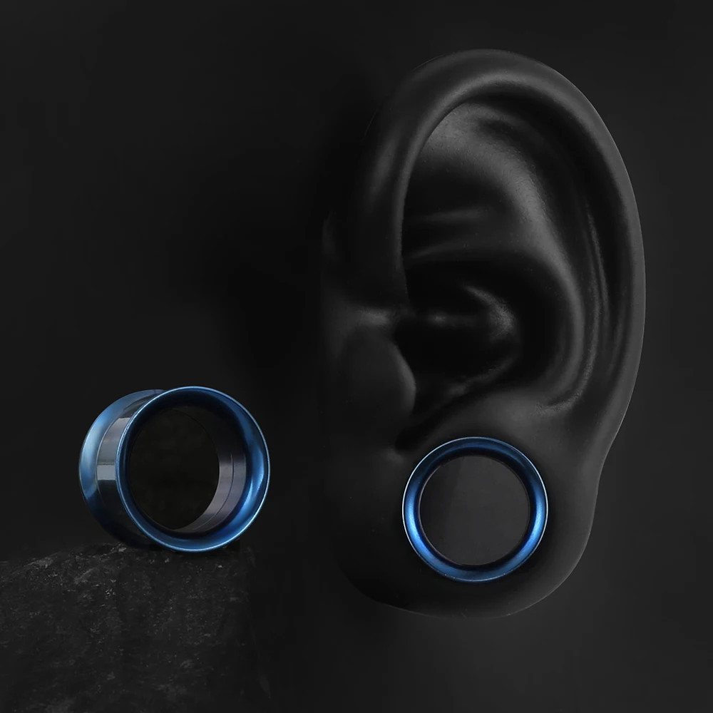 Casvort 2 PCS Screw Ear Gauges Tunnel Plug Ring Expander Studs Stretchers Fashion Body Piercing Jewelry Pair Selling