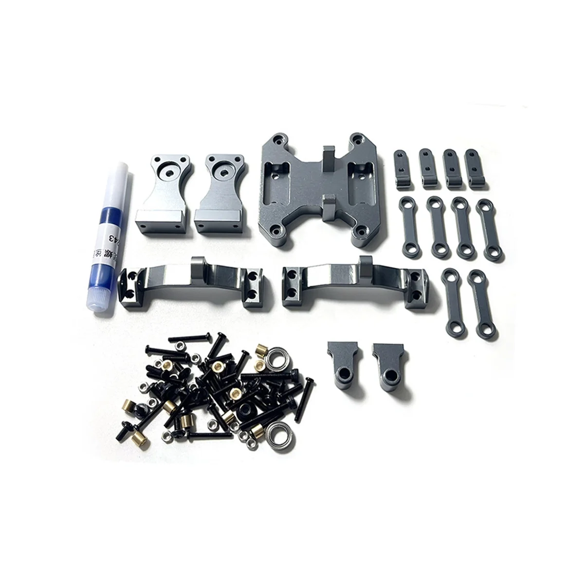 Metal Balance Chassis Board Seesaw Kit for B16 B36 1/16 6X6 6WD RC Car Upgrade Parts Modified Accessories,Titanium