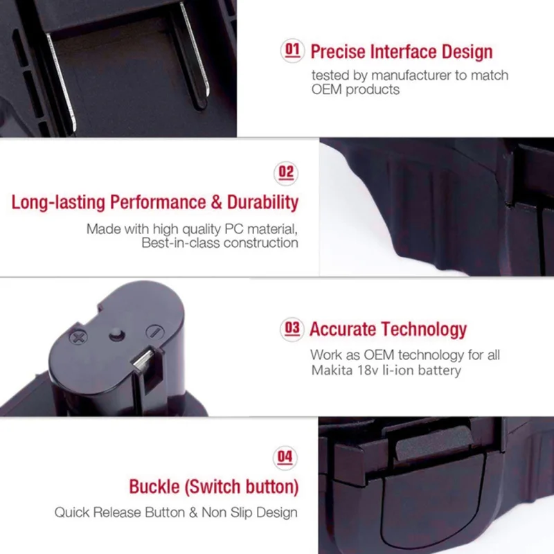 Adaptador Makita MT20MN para baterías litio – conversión herramienta - imagen 4