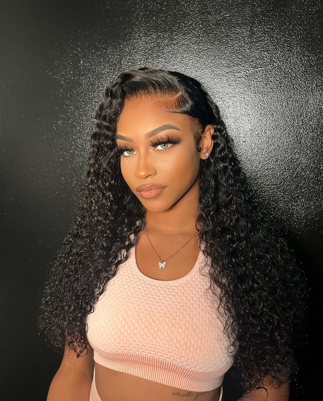 Pelucas de cabello humano de onda profunda, pelucas con cierre transparente 5 × 5, cabello humano prearrancado sin pegamento, pelucas de cabello humano con encaje frontal de 200 de densidad