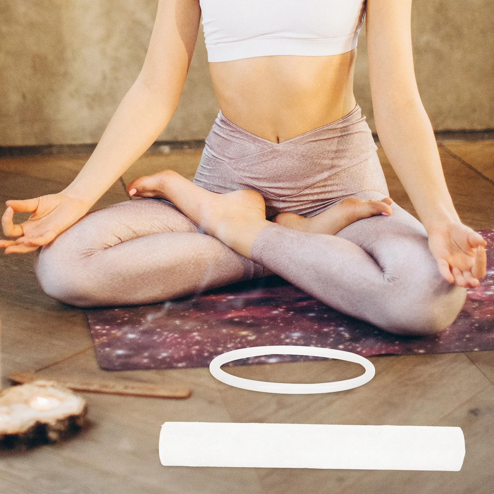 1Set Handcrafted Buddha Sound Bowl Mallet Pure Sheepskin Singing Bowl Sticker for Tibetan Singing Bowls Meditation Healing