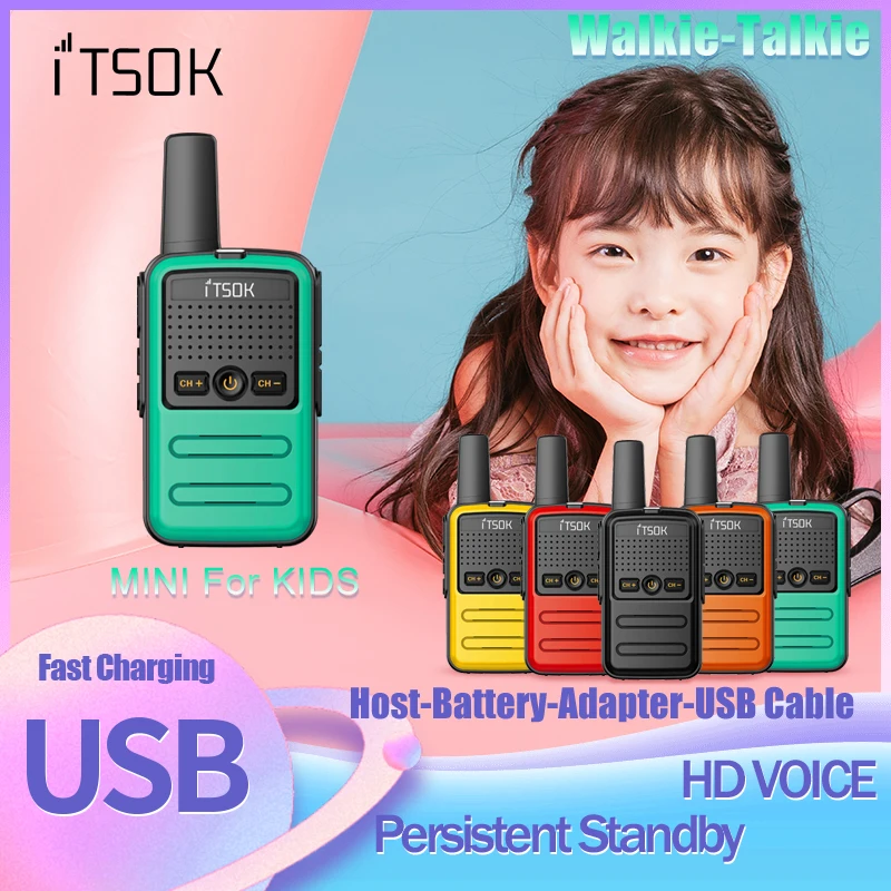 2 Stuks Uhf Geschenken Draadloze Intercom Kleurrijke Romp Transceiver Two Way Radio Tafel Mini Speelgoed Talki Walki Walkie Talkie