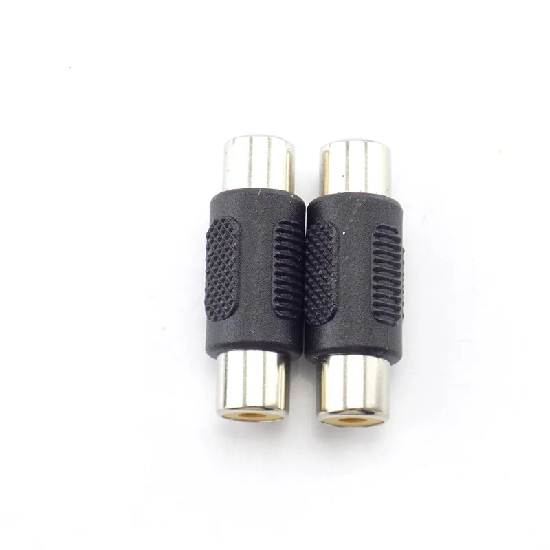 2/5/10pcs video Rca female to female CCTV Coupler AV cable  Connector Rca dual Male to male Audio Adapter Plug B1