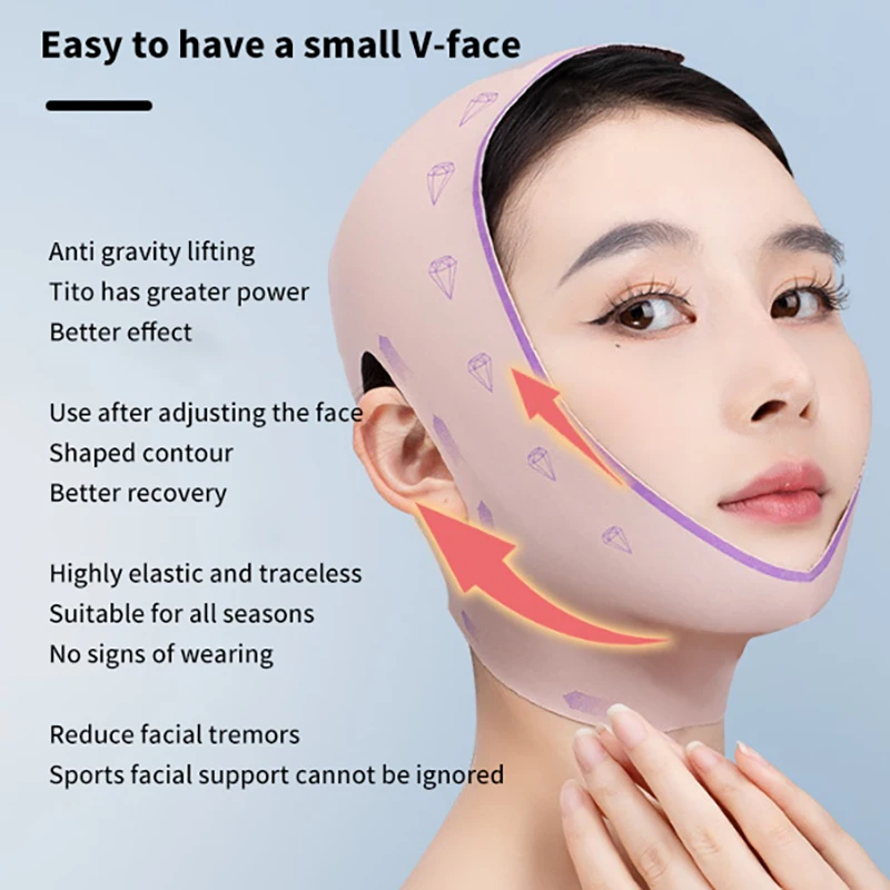 Slimming Bandage Lifting And Firming To Improve Lines Tightening Apple Muscle Double Lifting Sleep Slimming Device V Face Masks