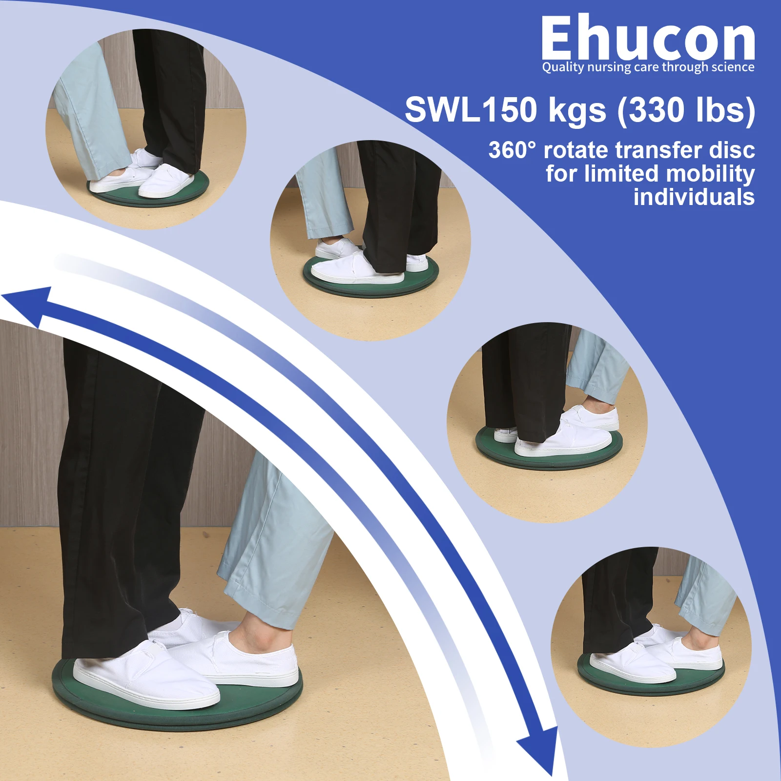 Ehucon 360° Pivot Disc Swivel Cushion Dia 15.7