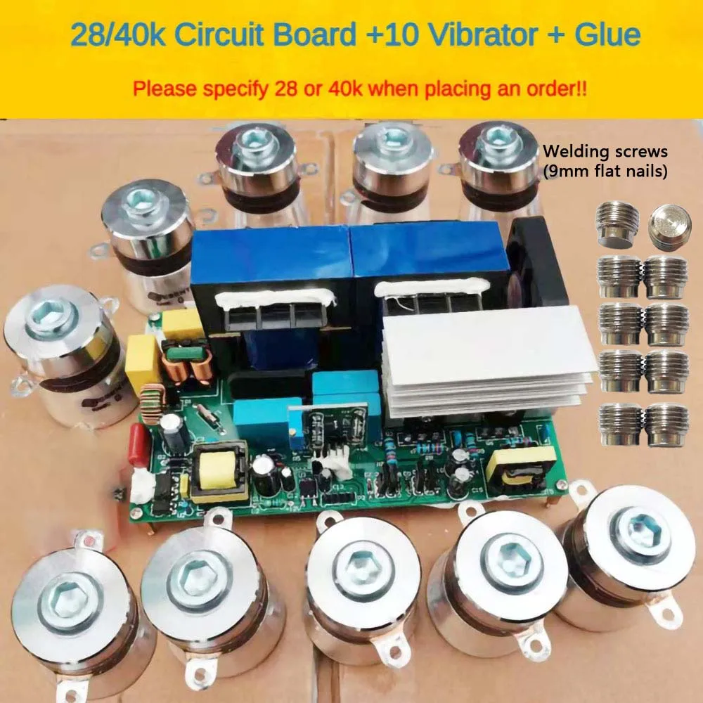 480W/600W Ultrasonic Cleaner Power Driver Board with 40KHz Frequency for Grease Cleaning and Ultrasonic Generator with Transduce