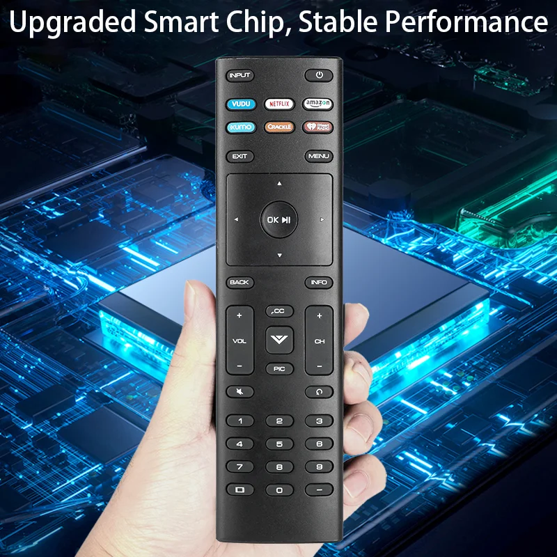 Control remoto XRT136-B para VIZIO Smart TV D43-F1 D50-F1 D55-F2 D70-F3 D24H-G9 D32H-G9 D32H-F1 D24H-G9 D40F-G9 D43F-F1 D24F-F1 D
