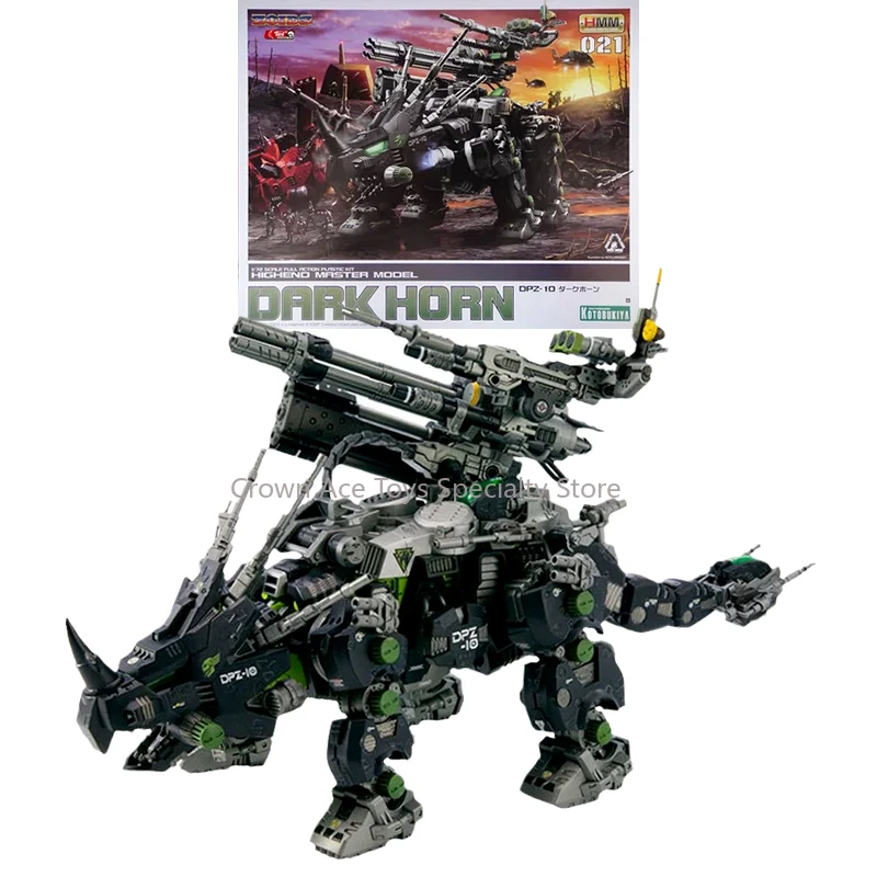 KOTOBUKIYA Anime HMM ZOIDS 1/72 ZD043R DPZ-10 DARK HORN Action Figure Trendy Toys Collectible Model Ornaments Gifts for Kids