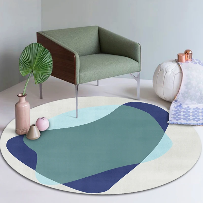 Minimalist Rugs for Bedroom Nordic Style Living Room Decoration Round Carpet Fluffy Soft Lounge Rug Thicken Plush Non-slip Mat