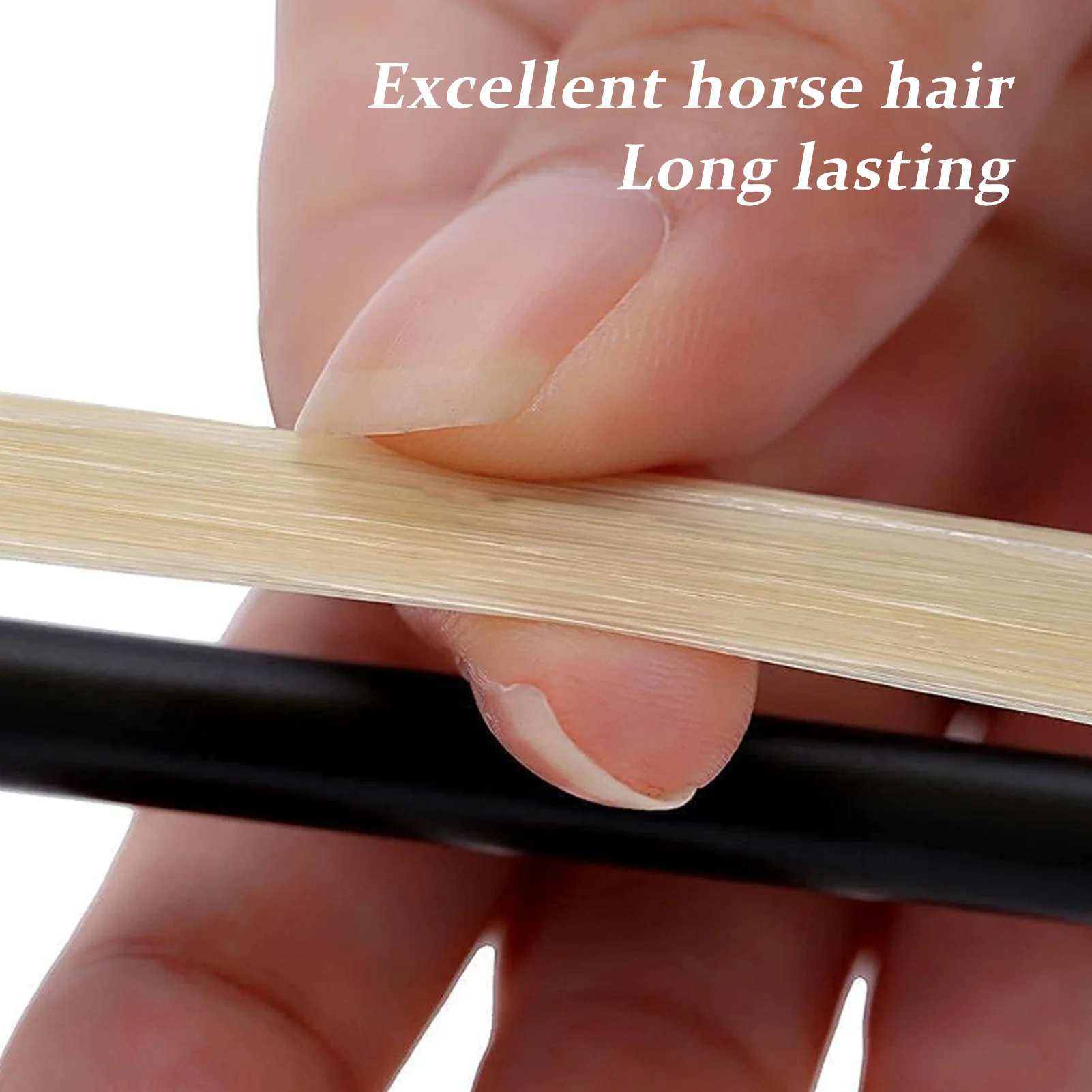 Violin Bow Hair Professional White Violin Bow Replacement Horse Hair Musical Accessories 1/2 1/8 1/4 3/4