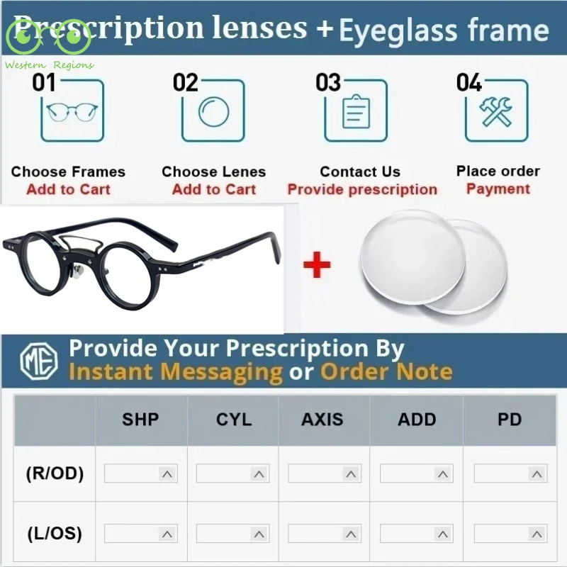 إطار دائري صغير ياباني جديد مخصص للرجال والنساء إطار نظارات لإطار متعدد الوظائف ومريح