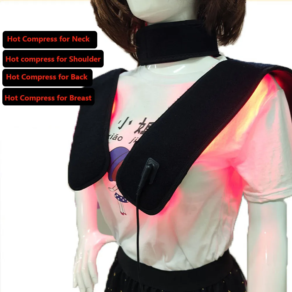 320x370mm Red Light Waist Abdomen And Leg Pain Relief Wrap Belt Red Light Therapy Neck And Shoulder Massager