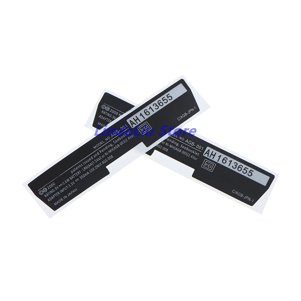 200PCS For GBA Game Console Back Tag For Game boy Advance GBA Label Sticker Replacement