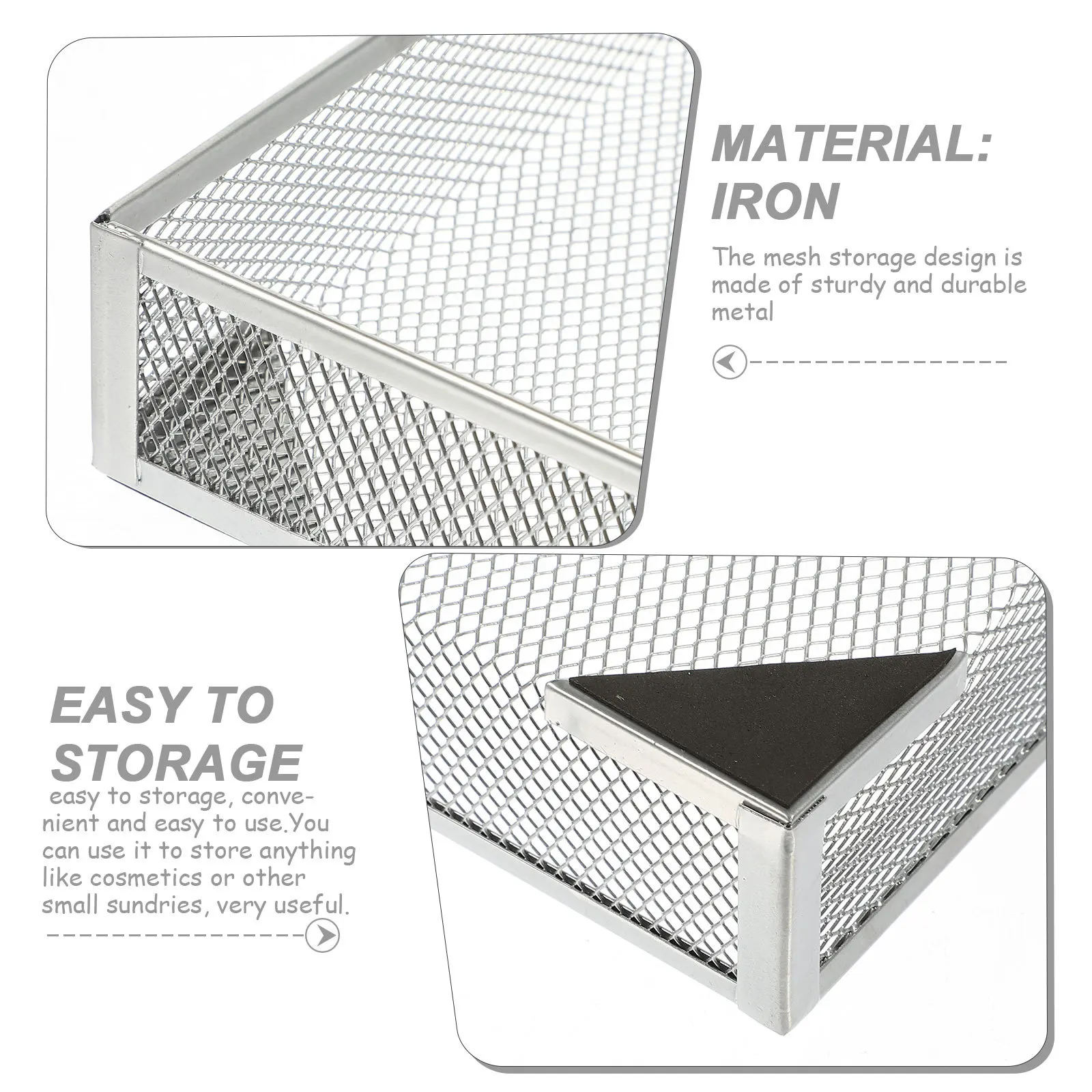 

Metal Magazine Holder Mesh Design for Desktop Office Bedroom Bathroom File Folder Holder Stylish Desk Organizer Tray