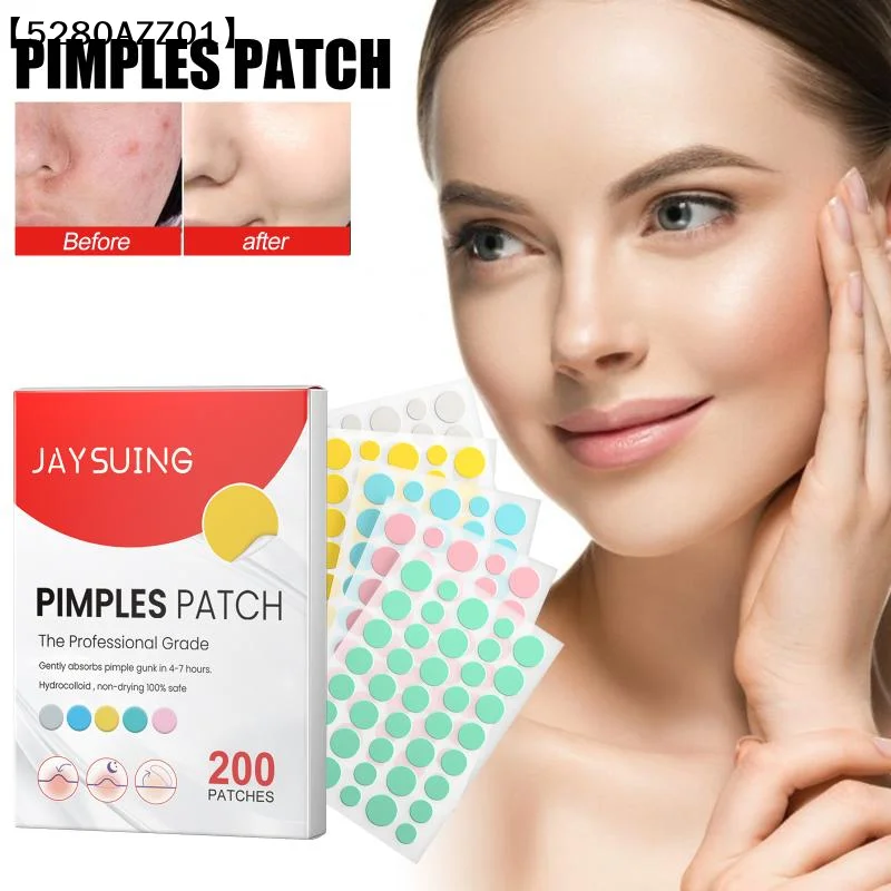 Colorful Star Hydrocolloid Pimple Patch  Spot Sticker Invisible Face Cover for Gentle Skincare Use 200pcs