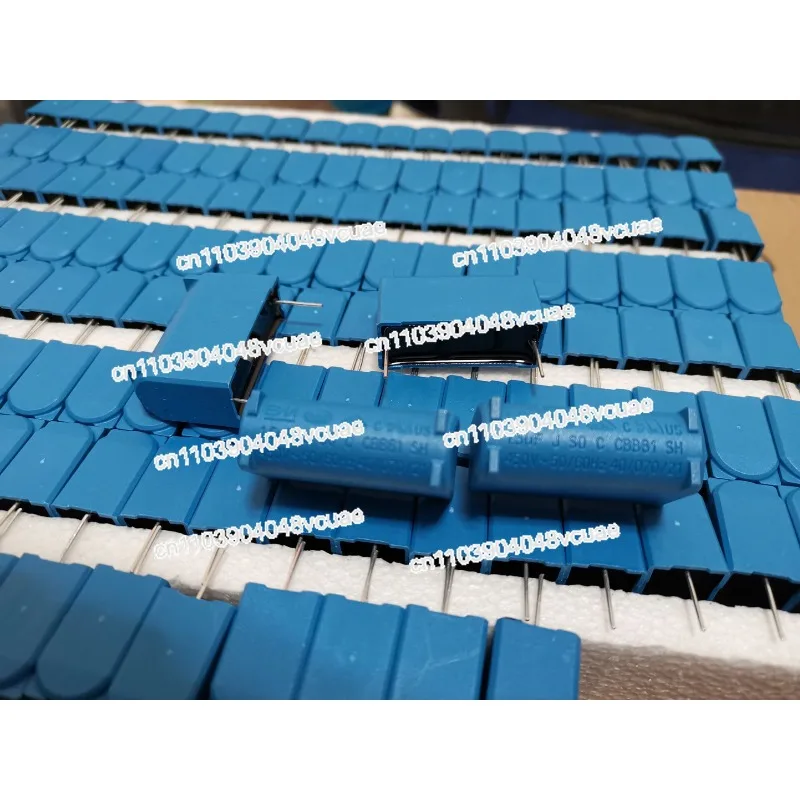 

New Blue Component Cbb61 1.5uF 450VAC , Long Feet Electric Fan Component Start Component 10pcs/lot