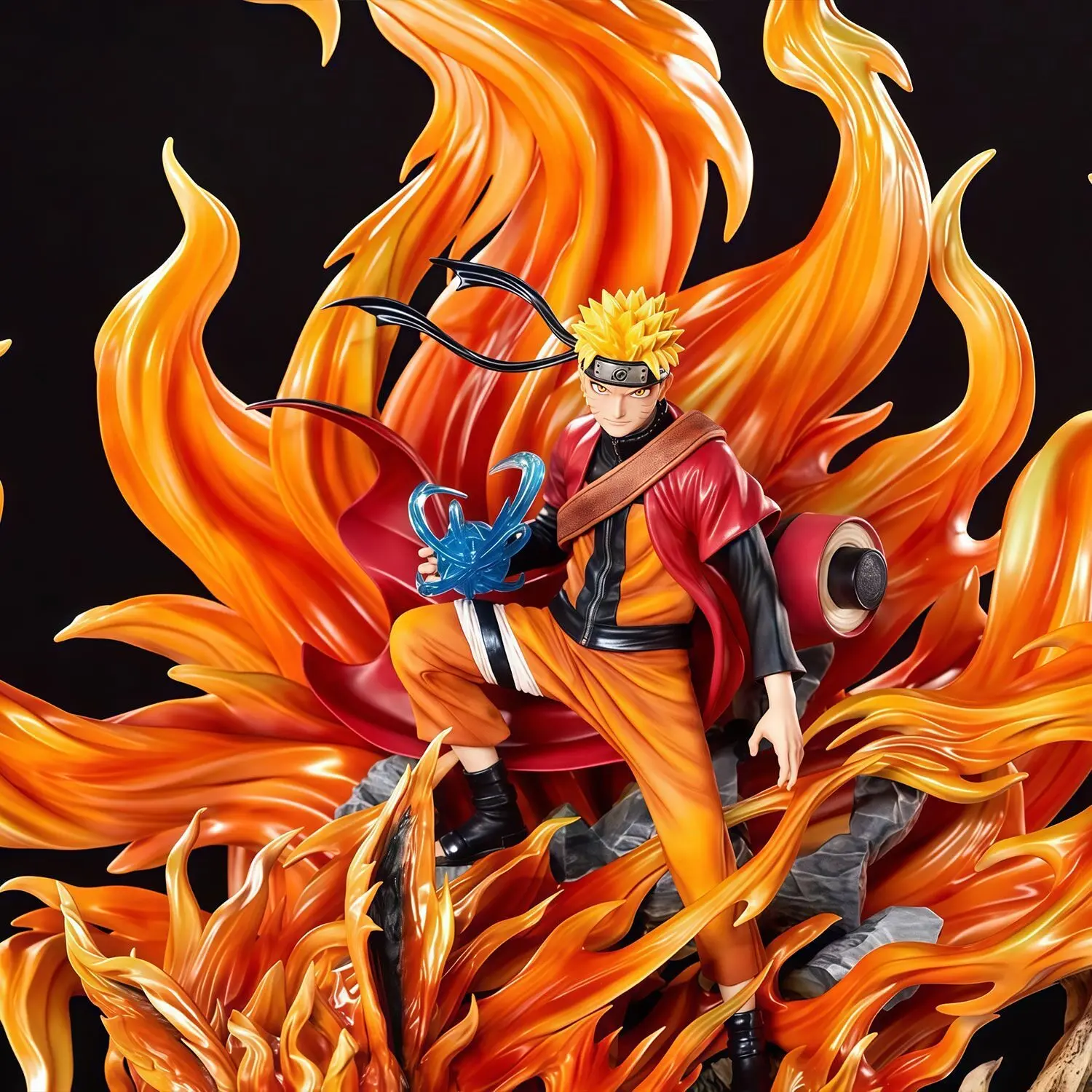 43cm Naruto Nine-Tails Mode Naruto GK Statue Model, Ten Years Hundred Ninjas Series Anime Desktop Ornament Merchandise Gift view 3