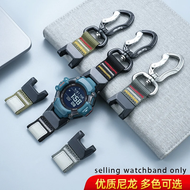 

Самодельный ремешок из ткани для часов Casio G-SHOCK серии GBD-H2000, модифицированный нейлоновый ремешок для часов, спортивный мягкий ремешок, мужской браслет.