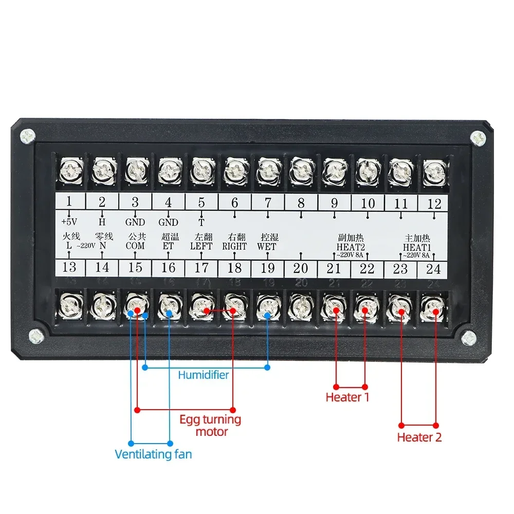 Imagem -03 - Naughty Bird Xm18 Incubadora Inteligente Digital Ovo Controlador Multifuncional Temperatura Constante Sensor de Umidade Controle Sonda