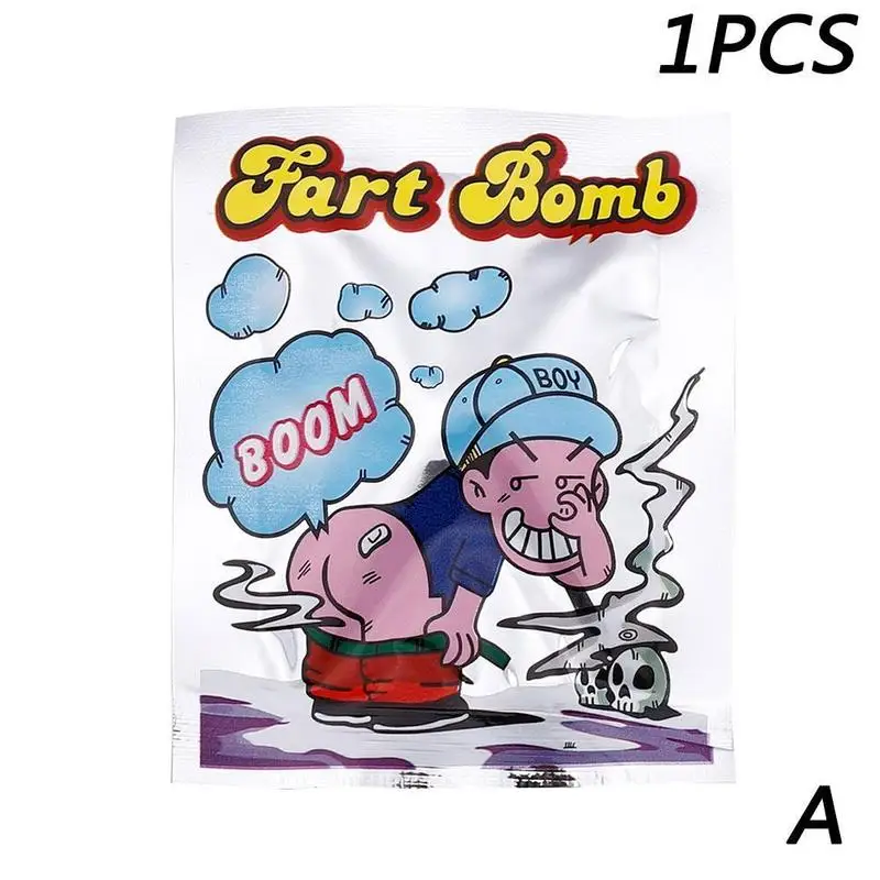 5PCS Nieuwe Gadget Stinkende Pakket Scheet Bom Tas April Fool's Day Creatieve Prank Bromas Stink Bag Grappige Gadgets speelgoed