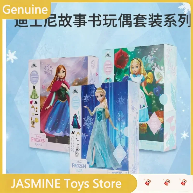 

Genuine Disney Frozen Elsa Princess Doll Changeable Outfits Collectible Figure Toy With Accessories For Collection Decor Gift