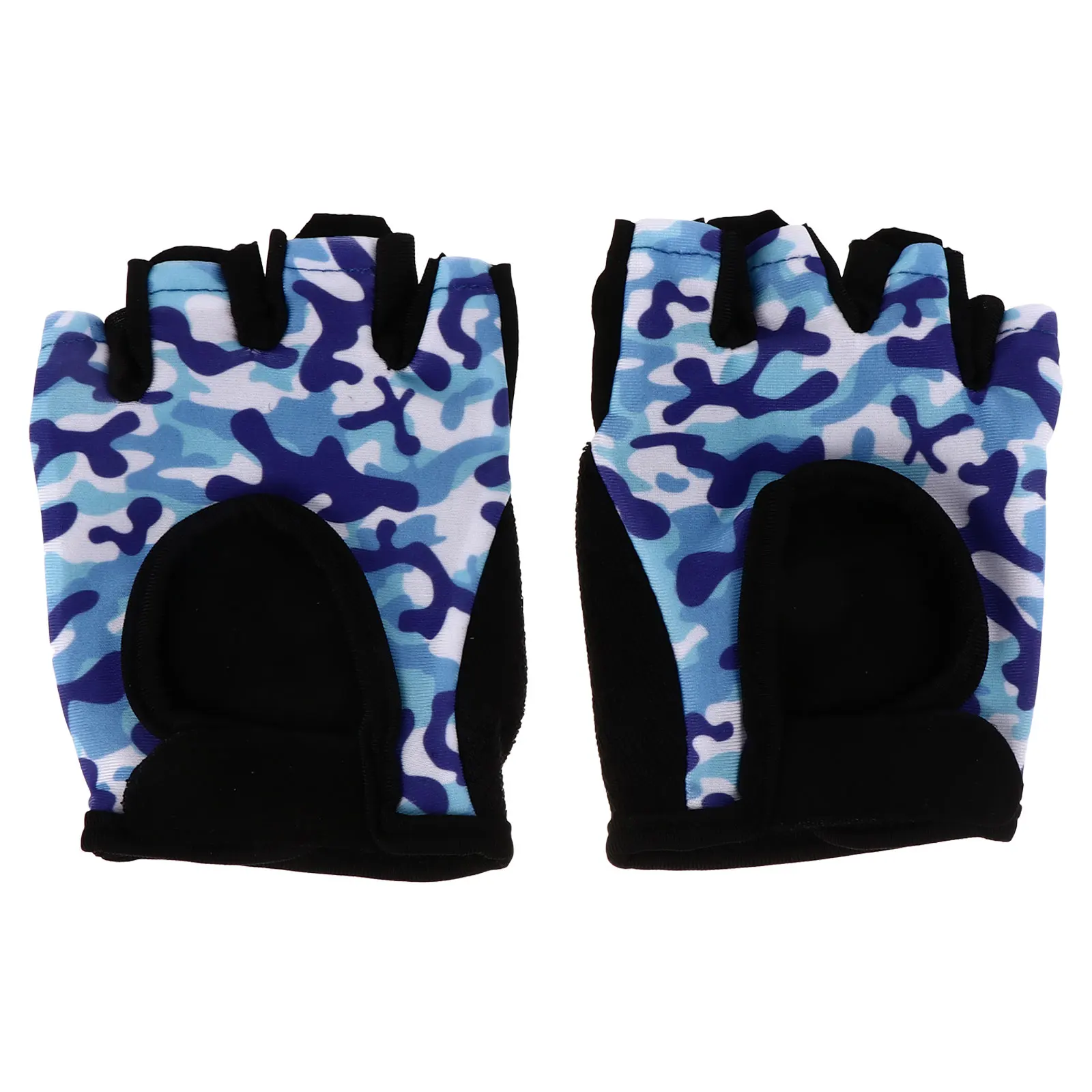 

1 пара детских перчаток с половиной пальца, дышащие, легкие, противоскользящие, для езды на велосипеде, для занятий спортом на открытом воздухе, для фитнеса, велосипеда