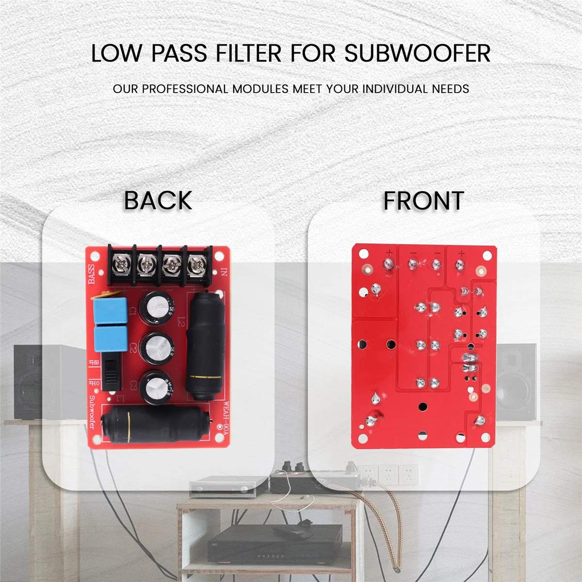 B49CPure Bass Subwoofer Tweede orde Crossover-luidspreker Frequentieverdeler DIY Home Theater