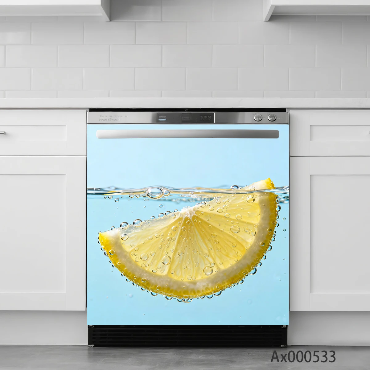 Bright Fruit Berry Lemon Pattern Dishwasher Stickers Waterproof Decals for Home Kitchen Cabinets Aesthetics Art Mural Decor