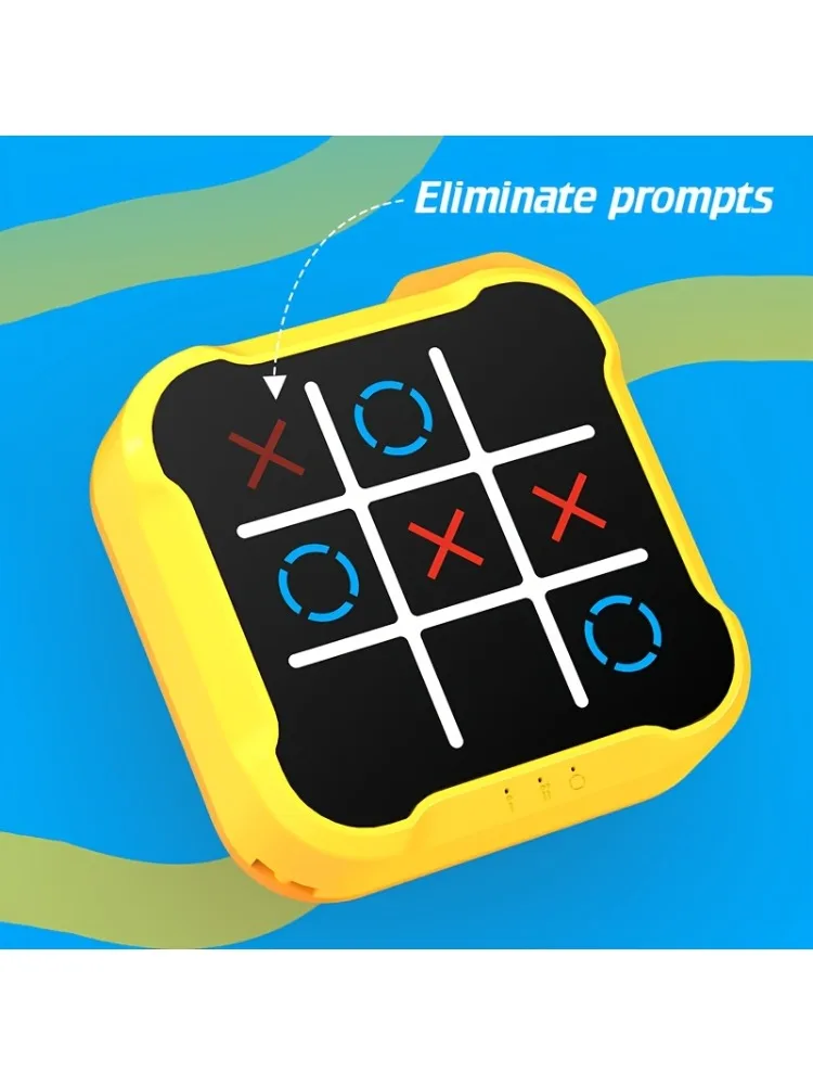 Jouets électroniques portables pour enfants, jeu de société Tic-Tac-Toe à 4 modes, jeu de Puzzle Montessori, cadeau pour enfants et adultes