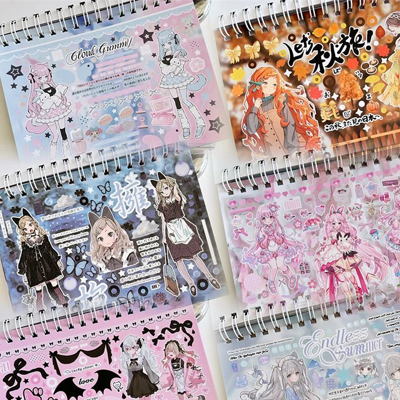 30 folhas coreano ins bonito adesivos decorativos livro y2k scrapbooking caso de telefone diy diário colagem material adesivo presente