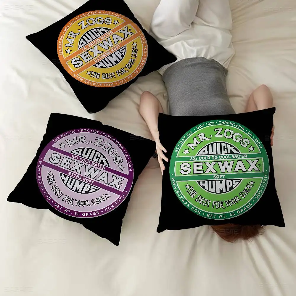 Mr Zogs Surfing Sex Wax Pillow Gift Home Office Decoration Pillow Bedroom Sofa Car Cushion CoverPillow Case