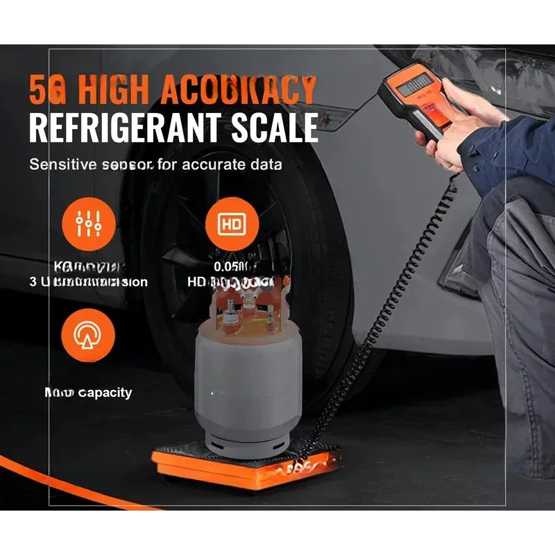 

Refrigerant 110/220 LBS HAVC Charging Recovery Scale With Wired Remote Control 2/5G High Precision Electronic