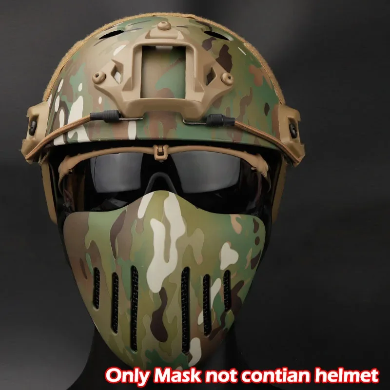 High Quality EDC Knight Mask Tactical Protective Equipment Outdoor Field Mask Solid Color Riding Mask Self Defense Tools