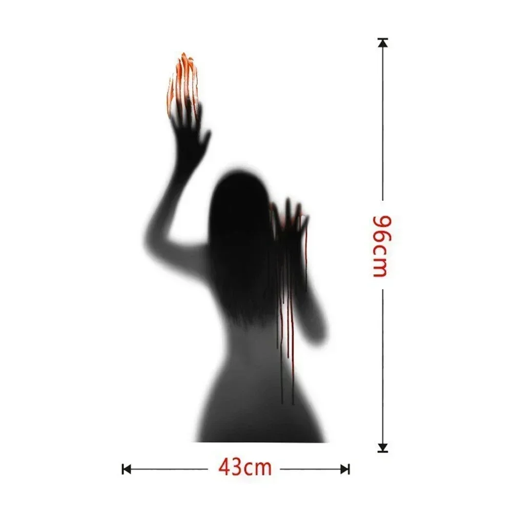 Horrifying Halloween Decorations For Walls Window Spooky Collection For Horror Halloween Window Sticker Holiday Seasonal Décor