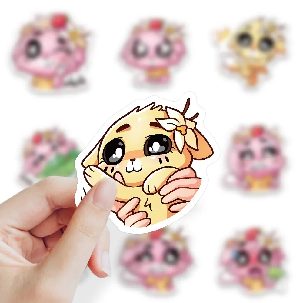 70 pièces Kawaii chat autocollants mignon dessin animé animaux décalcomanies bricolage ordinateur portable téléphone guitare voiture vélo Skateboard bagages Graffiti enfants jouets cadeau