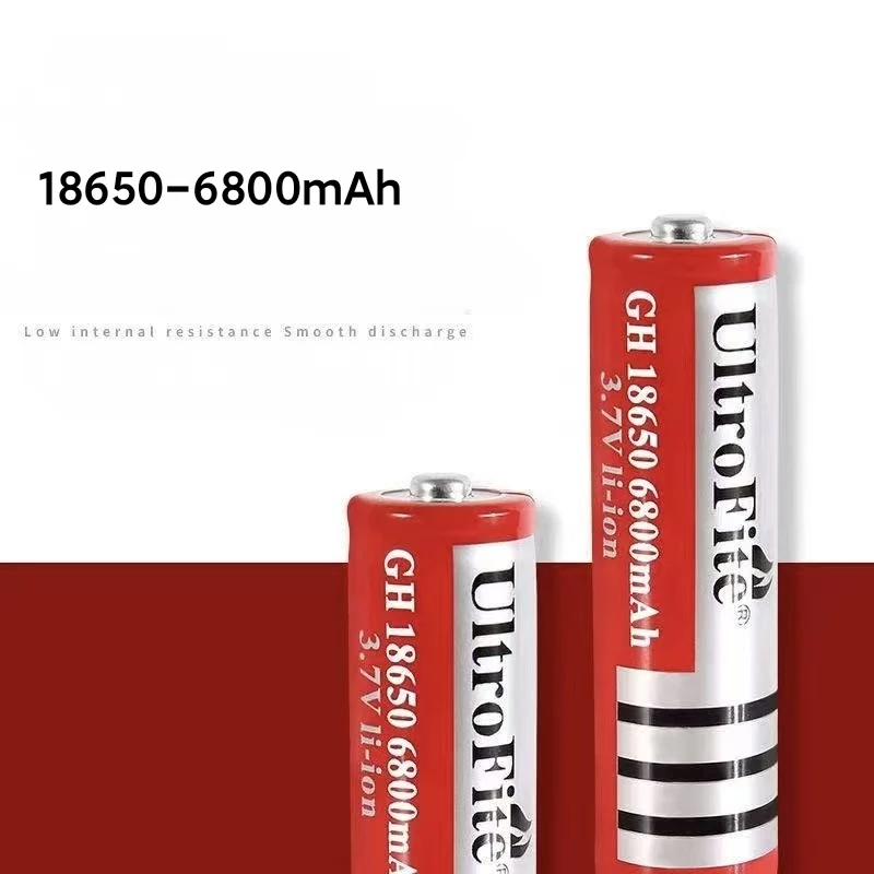 18650 batterie 3,7V 6800mAh wiederaufladbare liion batterie für Led taschenlampe batery litio batterie + USB Ladegerät