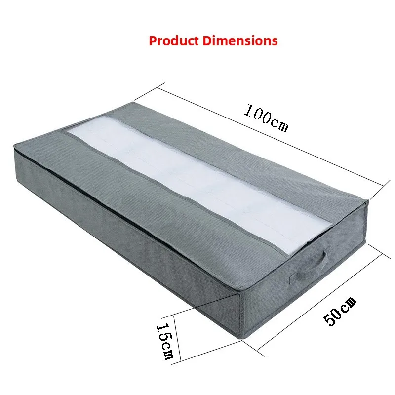 Home Use Dustproof Blanket Storage Bag Moving Packing Bag Cotton Quilt Organizer Creative Pattern Short Sleeve T-Shirt