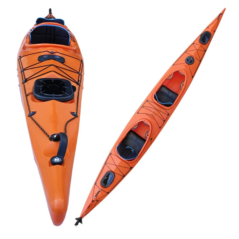 

5.2 meters long plastic double ocean boat double kayak