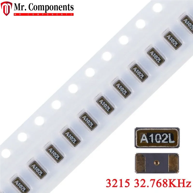 10Pcs/lot 3215 32.768KHz 32.768K Hz 32.768 Khz SMD Passive Crystal Oscillator ± 20ppm 12.5Pf FC-135 2Pin In stock