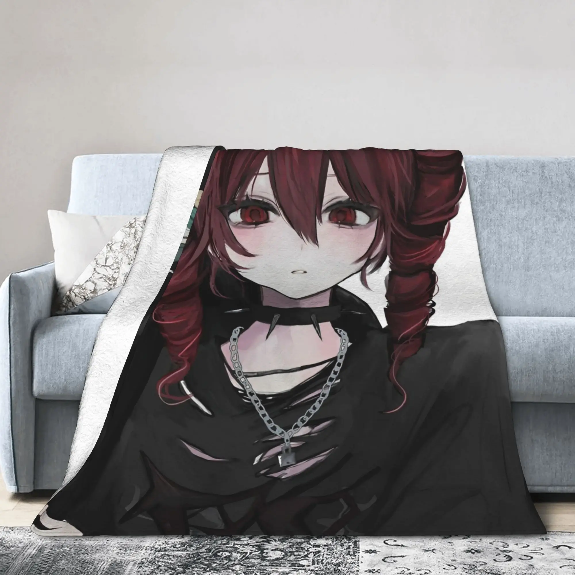 Kasanes Tetos  Anime Vocaloid Girl Blanket  Flannel Awesome Soft Throw Blanket for Coverlet Spring/Autumn