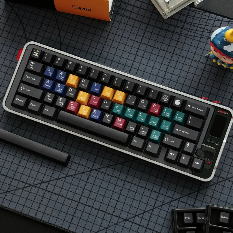 MONTAGE Theme Keycaps Set Cherry Profile PBT Sublimation Custom Original Handmade Opaque Keycaps for Mechanical Keyboard DIY