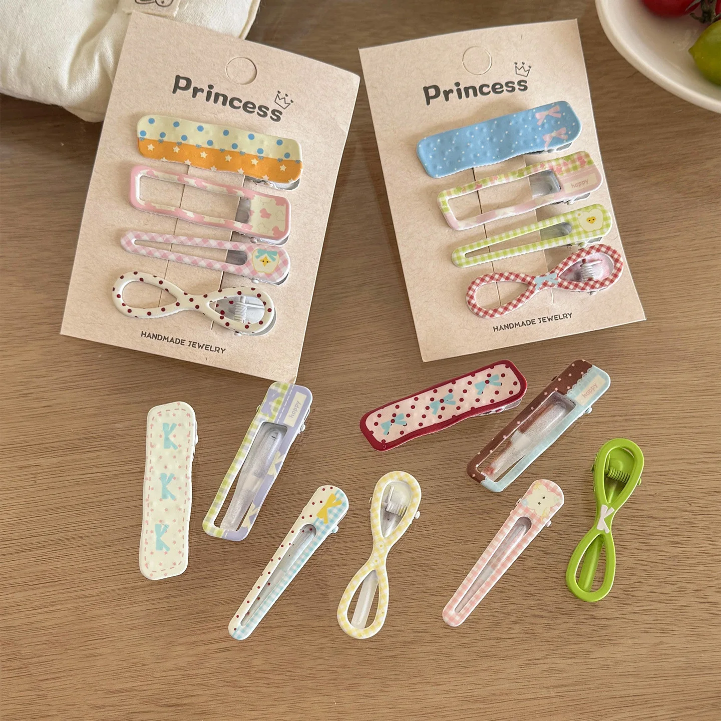 Cute Non Slip Polka Dot Bow Hair Clip Duckbill Bangs Clip for Children Women Stray Hair Versatile Daily Accessory Premium